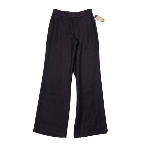 Pendleton Womens NWT Herringbone Burgundy 100% Virgin Wool Trouser Pant Classic - Picture 1 of 6